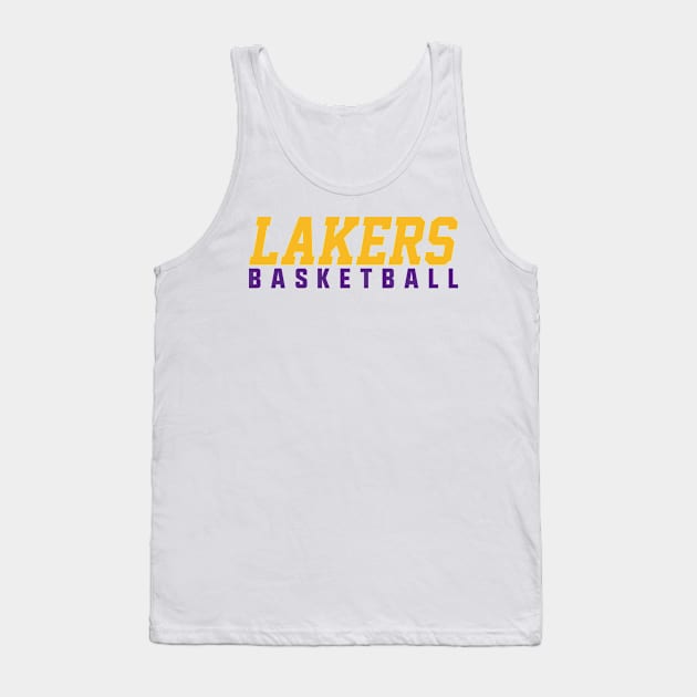 Lakers Basketball Tee Tank Top by knnthmrctn